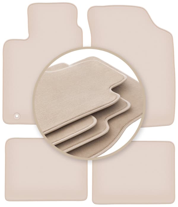 PREMIUM beige gulvmåtter til: Renault Clio II hatchback 1998-2005
