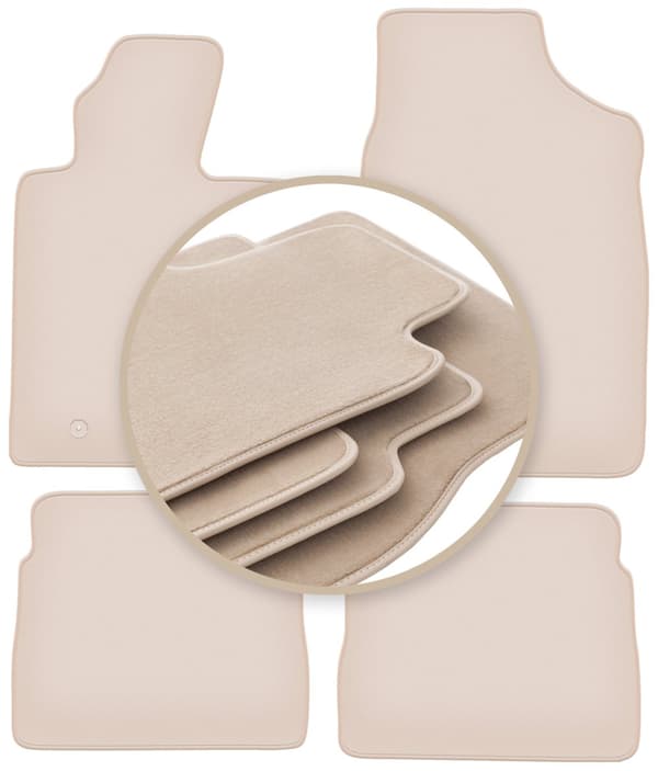 PREMIUM beige måtter til: Chrysler PT Cruiser cabriolet, hatchback 2000-2010