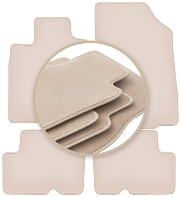 PREMIUM beige gulvmåtter til: Dacia Duster 2WD SUV 2010-2018