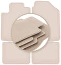 Miniatyrbillede 1 af 11: PREMIUM beige måtter til: Toyota Matrix hatchback 2002-2010