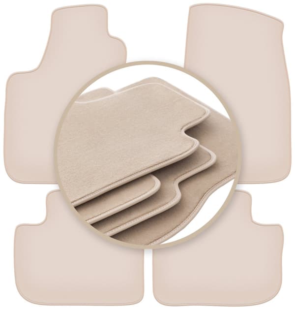 PREMIUM beige mattor för: Chrysler 300C sedan, kombi, Touring 2004-2010
