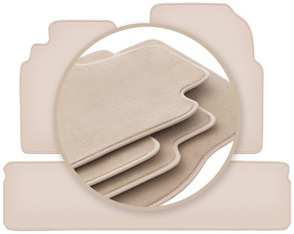 PREMIUM beige gulvmåtter til: Nissan Almera Tino minivan 2000-2006