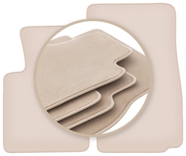 PREMIUM beige golvmattor för: BMW Z4 E86 coupe 2002-2008