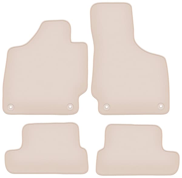 PREMIUM beige gulvmåtter til: Audi TT II 8J cabrio, roadster, coupe 2006-2014