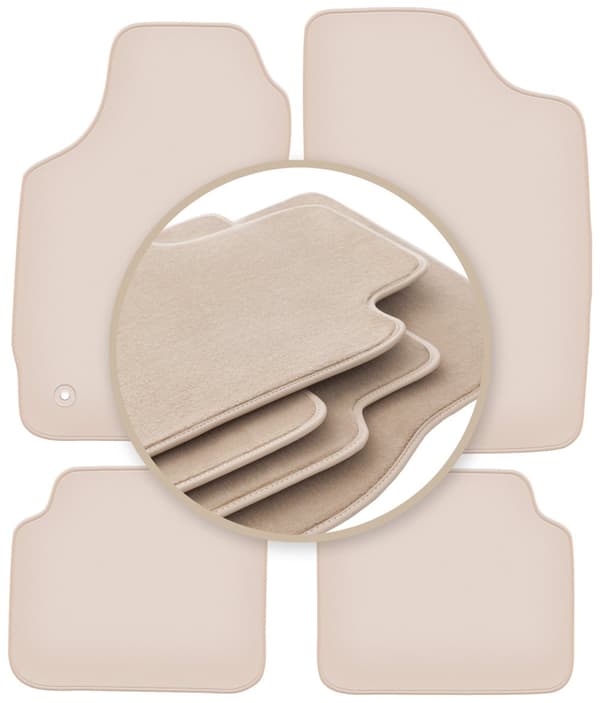 PREMIUM beige golvmattor för: Peugeot 306 break, kombi, halvkombi 1993-2001