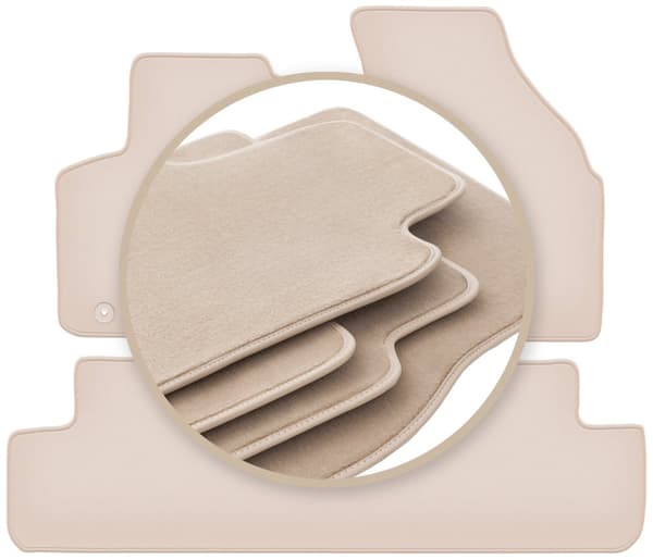 PREMIUM beige mattor för: Chevrolet Rezzo minivan 2000-2011