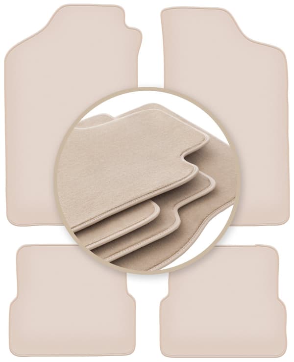 PREMIUM beige gulvmåtter til: Volkswagen Golf II hatchback 1983-1992