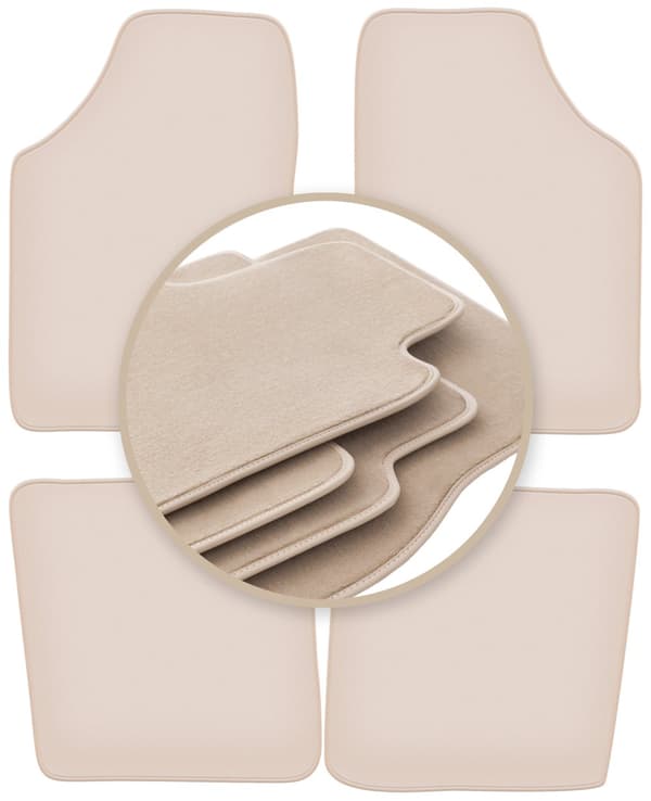 PREMIUM beige golvmattor för: Renault Kangoo I herrgårdsbil 1997-2008
