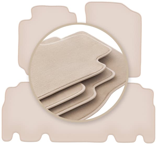 PREMIUM beige golvmattor för: Toyota Yaris Verso minivan 1999-2005