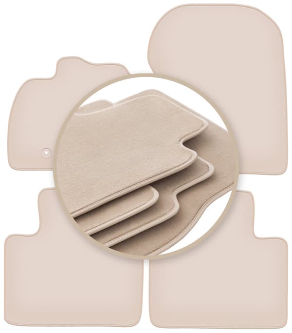 PREMIUM beige gulvmåtter til: Renault Zoe hatchback 2013-
