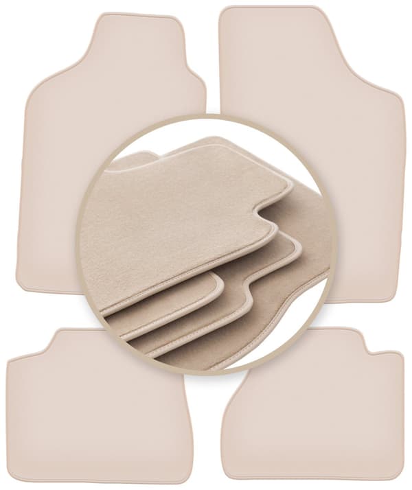 PREMIUM beige gulvmåtter til: Nissan Micra K10 hatchback 1983-1991