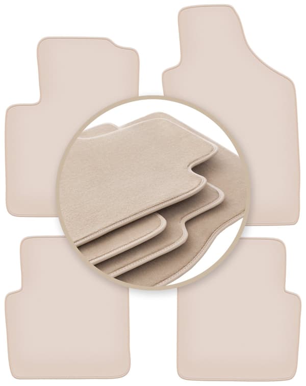 PREMIUM beige måtter til: Ford Ka MK2 hatchback 2008-2012