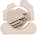 Miniatyrbild 1 av 11: PREMIUM beige golvmattor för: Peugeot Partner II 5-sits 2008-2018