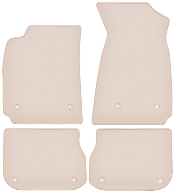 PREMIUM beige golvmattor för: Audi A4 B5 sedan, kombi, avant 1995-1999