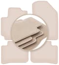 Miniatyrbild 1 av 11: PREMIUM beige mattor för: Hyundai i10 III halvkombi 2019-