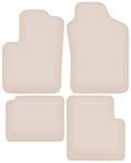 Miniatyrbillede 2 af 11: PREMIUM beige måtter til: Fiat 500 Hybrid hatchback 2020-