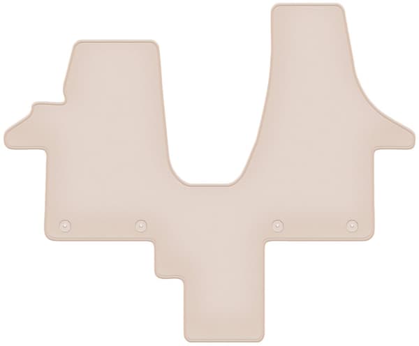 PREMIUM beige gulvmåtter til: VW Transporter T5 Caravelle 2os 2003-2015