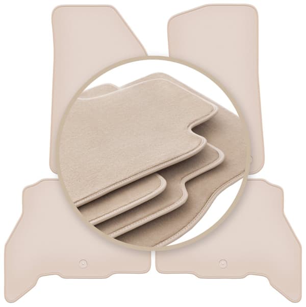 PREMIUM beige lattiamatot malleihin: Jeep Wrangler JL_4xe 5-ovinen 2021-2023