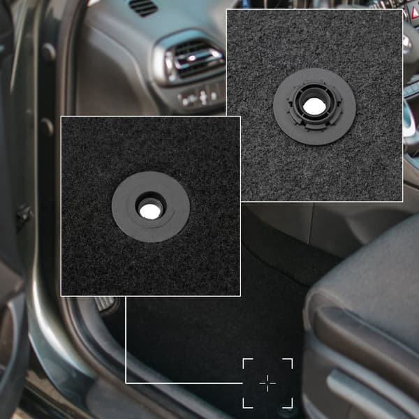 BASIC sorte velourmåtter til: Peugeot 407 coupe, sedan, stationcar (2004-2011)