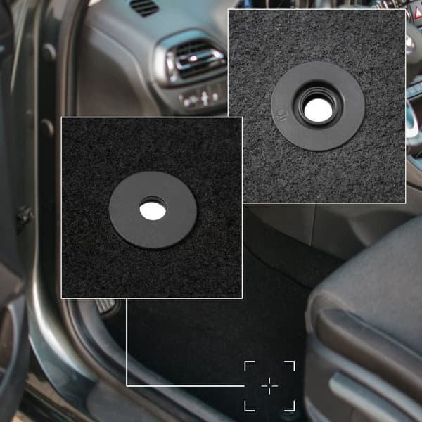 BASIC sorte velourmåtter til: Ford Focus MK3 hatchback, sedan, stationcar (2010-2018)