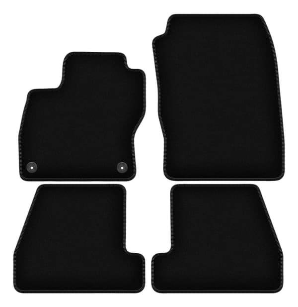 BASIC sorte velourmåtter til: Ford Focus MK3 hatchback, sedan, stationcar (2010-2018)