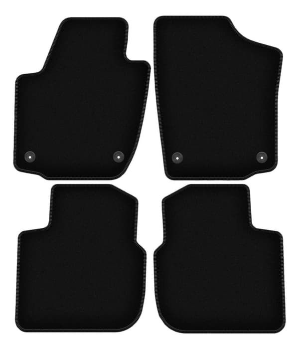 BASIC sorte velourmåtter til: Seat Toledo IV sedan (2012-)