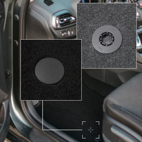 BASIC svarta velourmattor för: Dacia Sandero II halvkombi, Stepway (2013-2019)