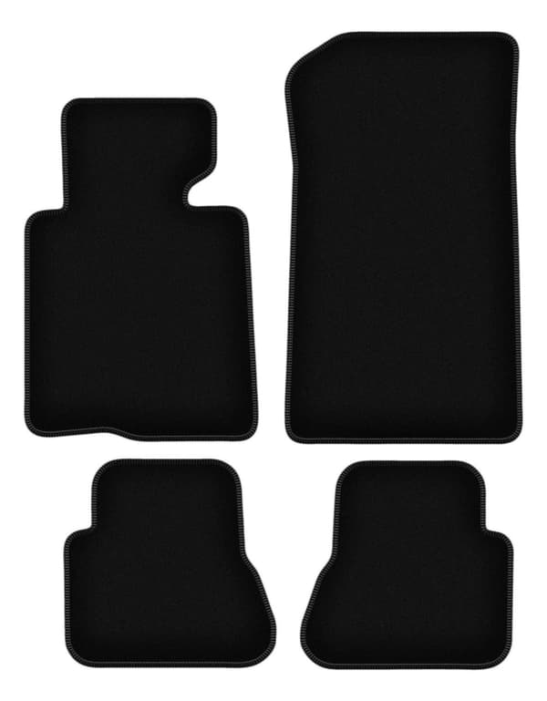 BASIC sorte velourmåtter til: BMW 3 E46 cabrio (2000-2007)