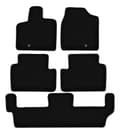 Miniatyrbillede 1 af 9: BASIC sorte velourmåtter til: Chrysler Voyager V FL 7 personer (2011-2016)