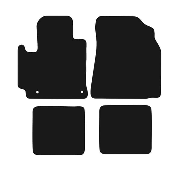 BASIC svarta velourmattor för: Toyota RAV4 II 2WD 3-dörrars (2001-2005)