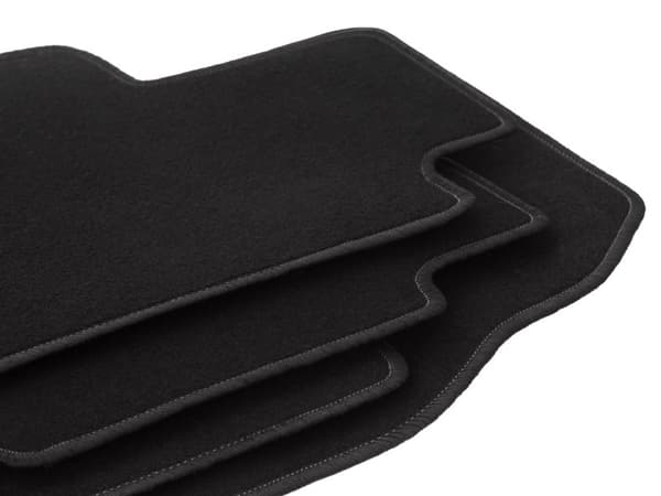 BASIC svarta velourmattor för: Jeep Wrangler JL 4 dörrar (2017-)