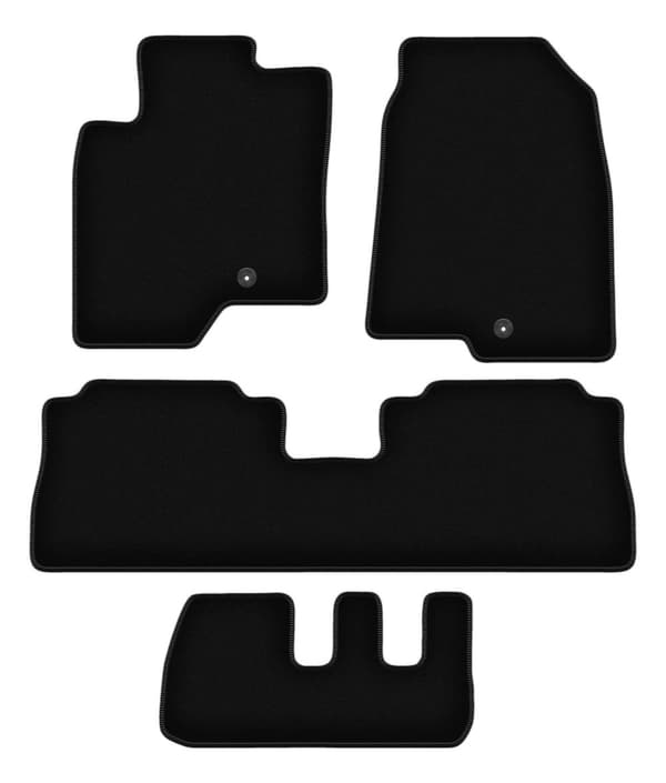 BASIC sorte velourmåtter til: Chevrolet Captiva 7 personer (2006-2017)