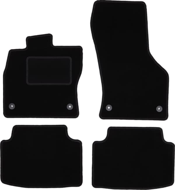 Velourmattor set för: Skoda Octavia III liftback, sedan, variant, kombi (2012-2020)