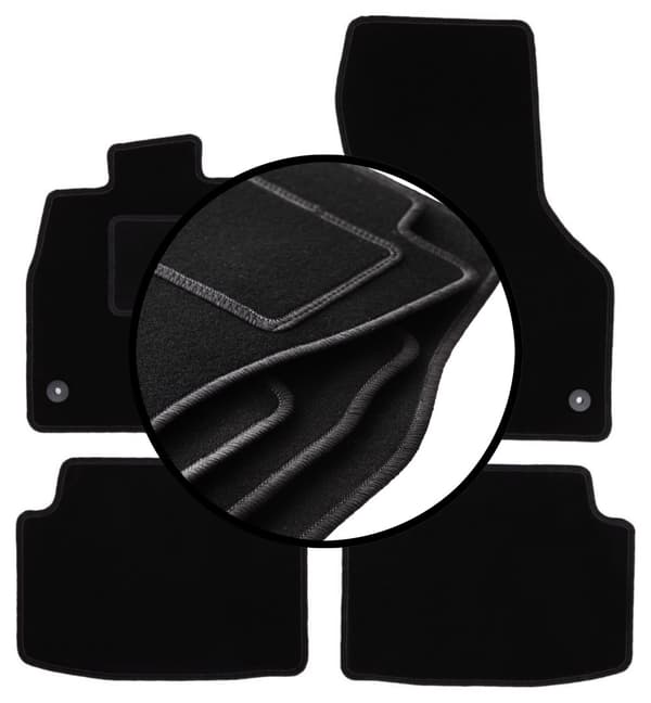Velourmattor set för: Skoda Octavia III liftback, sedan, variant, kombi (2012-2020)