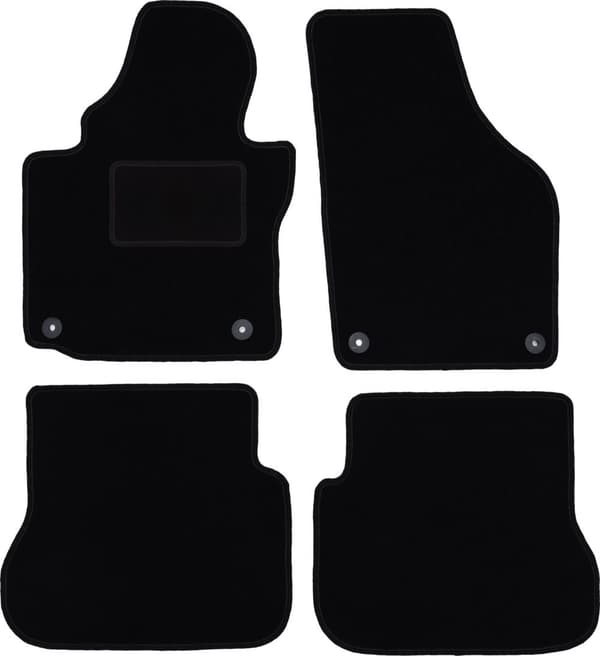 Velourmattor set för: Volkswagen Caddy 2K FL minivan (2010-2015)