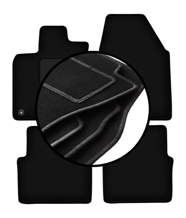 Velourmattor set för: Nissan Qashqai I J10 (bred) crossover (2007-2013)