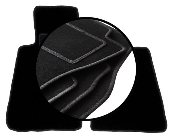 Velourmattor set för: Smart Roadster roadster (2002-2005)