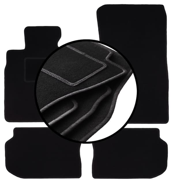 Velourmattor set för: BMW 5 F10 sedan (2010-2013)