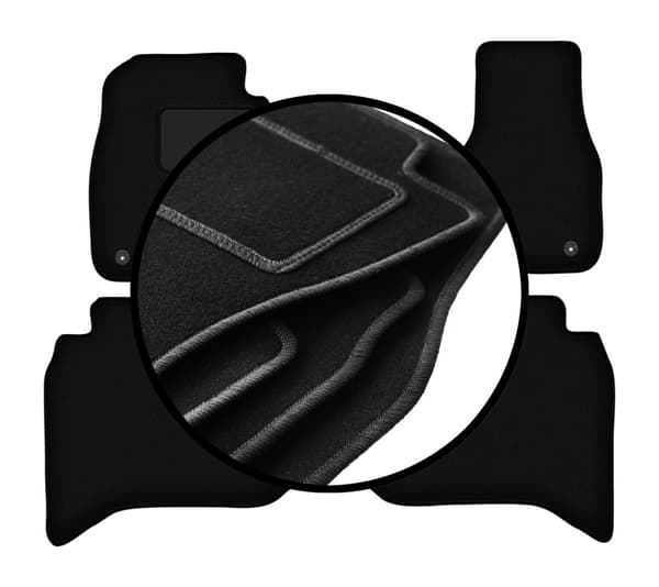 Velourmattor set för: Dodge RAM DS DJ 1500 pickup (2012-2020)