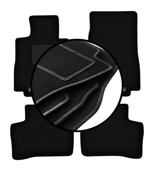 Velourmattor set för: Mercedes EQC N293 SUV (2019-)
