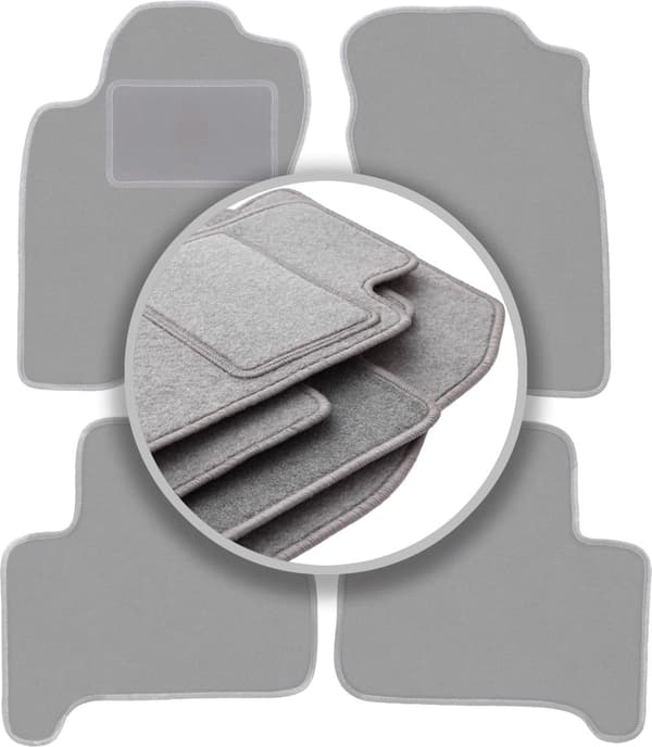 Grå bilmattor till: Toyota Land Cruiser J120 5-dörrars (2002-2009)