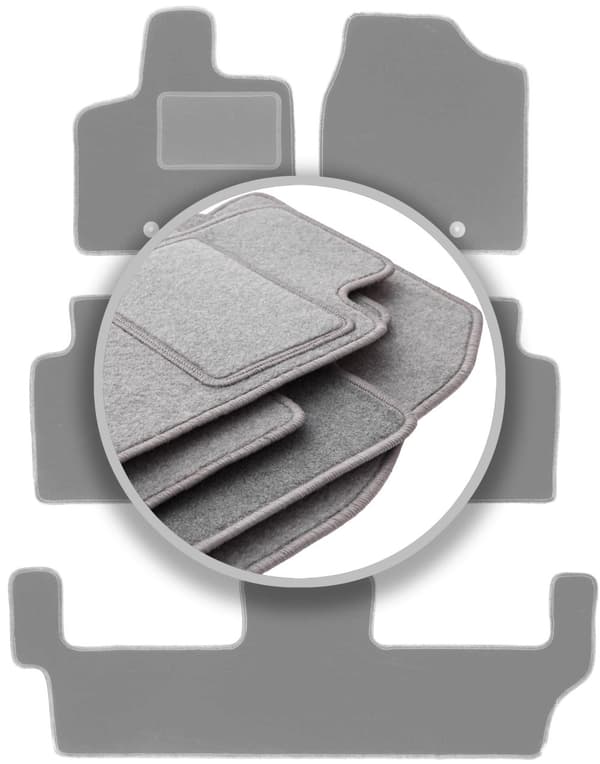 Grå bilmattor för: Volkswagen Routan 7 personer (2008-2015)