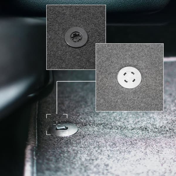Grå bilmattor till: Fiat Punto EVO halvkombi (2998-2012)