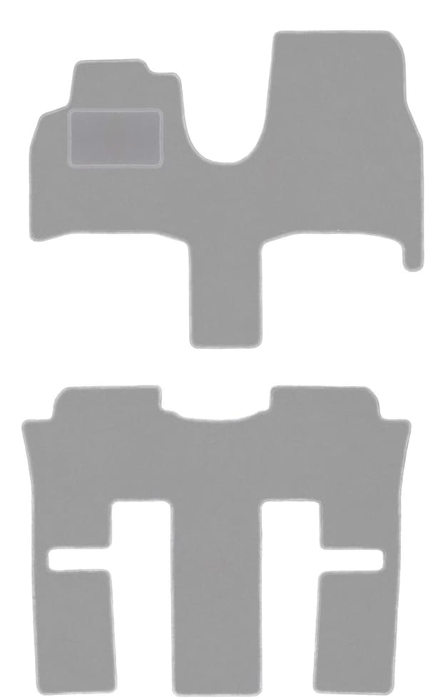 Grå bilmattor för: Fiat Ulysse II 7 personer (2002-2010)