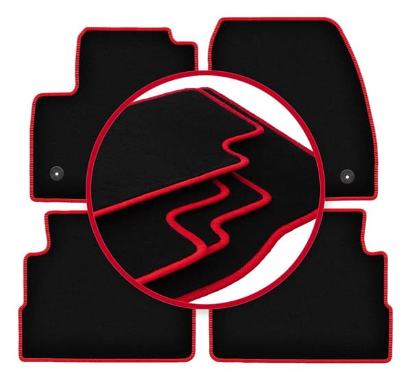 CARLUX-RED bilmattor för: Ford Kuga MK2 SUV (2012-2019)