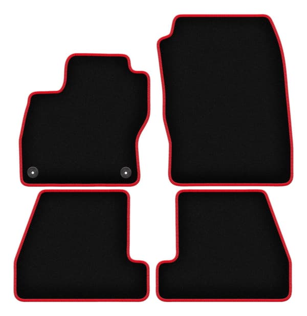 CARLUX-RED bilmåtter til: Ford Focus MK3 hatchback, sedan, stationcar (2010-2018)