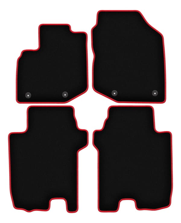 CARLUX-RED bilmattor för: Honda City V FL sedan (2011-2013)