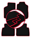 Miniatyrbild 1 av 11: CARLUX-RED bilmattor till: Saab 9-5 I Y3SE sedan, kombi (1997-2005)