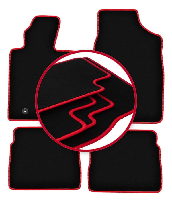 CARLUX-RED bilmattor till: Chrysler PT Cruiser cabriolet, halvkombi (2000-2010)