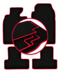 Miniatyrbild 1 av 11: CARLUX-RED bilmattor för: Mini Cooper R52 halvkombi (2004-2008)